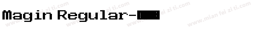 Magin Regular字体转换